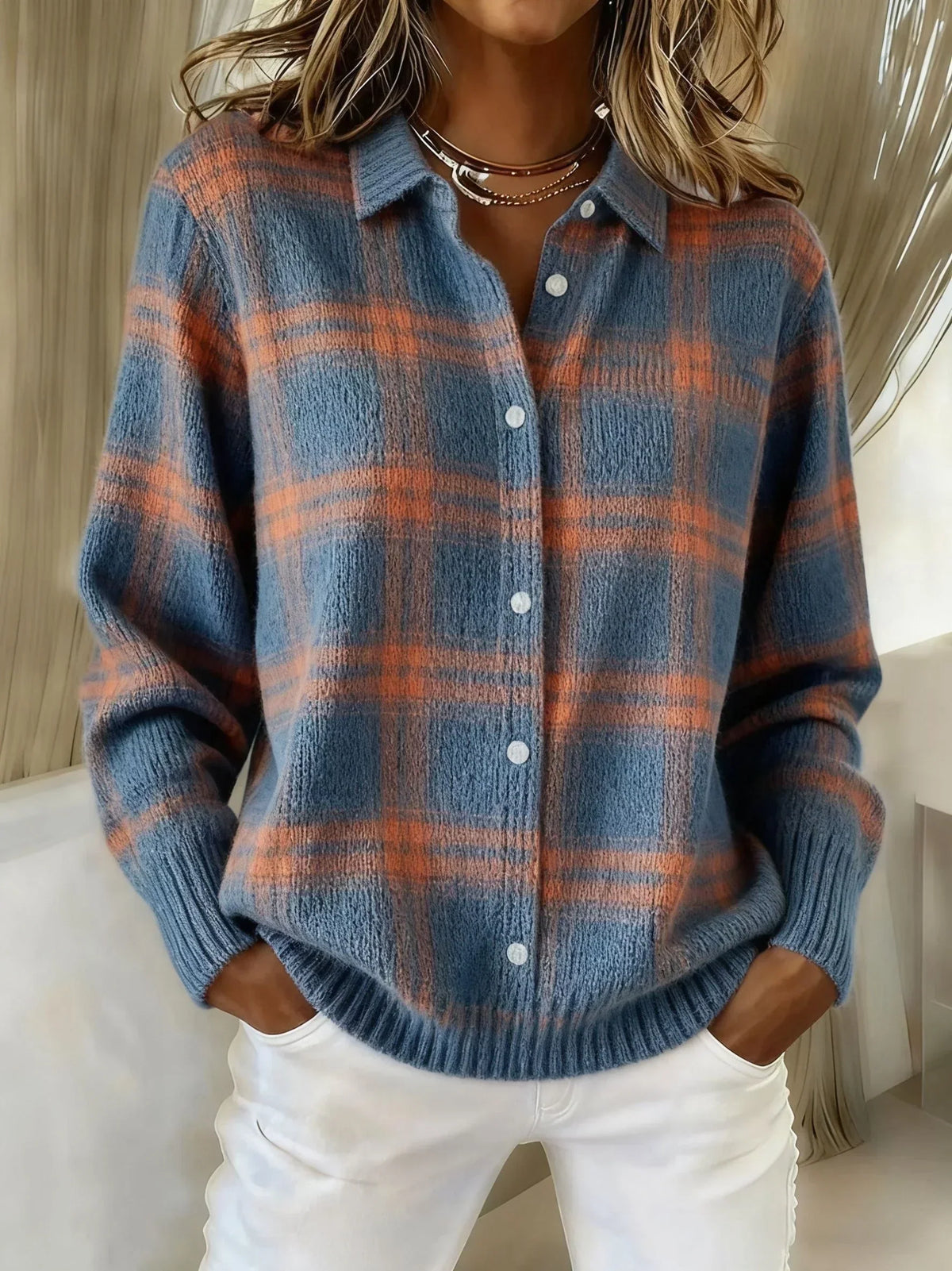 Victoria | Retro Check Sweater