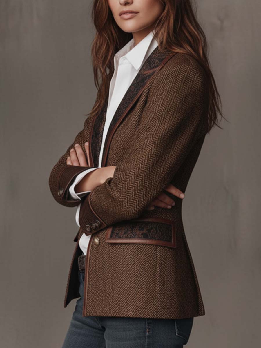 FONTAINE | BLAZER STRUCTURÉ ARTISTIQUE POUR FEMMES