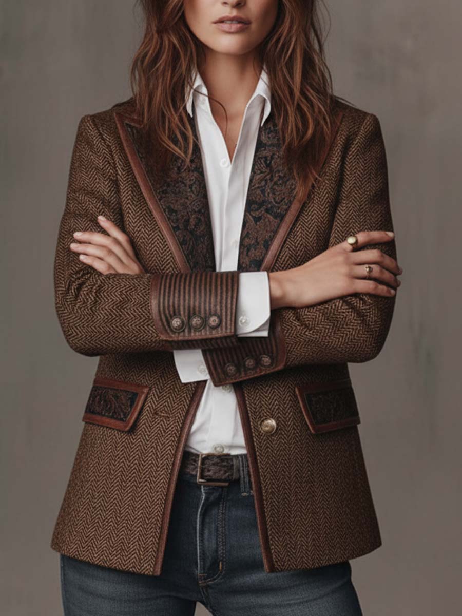 FONTAINE | BLAZER STRUCTURÉ ARTISTIQUE POUR FEMMES