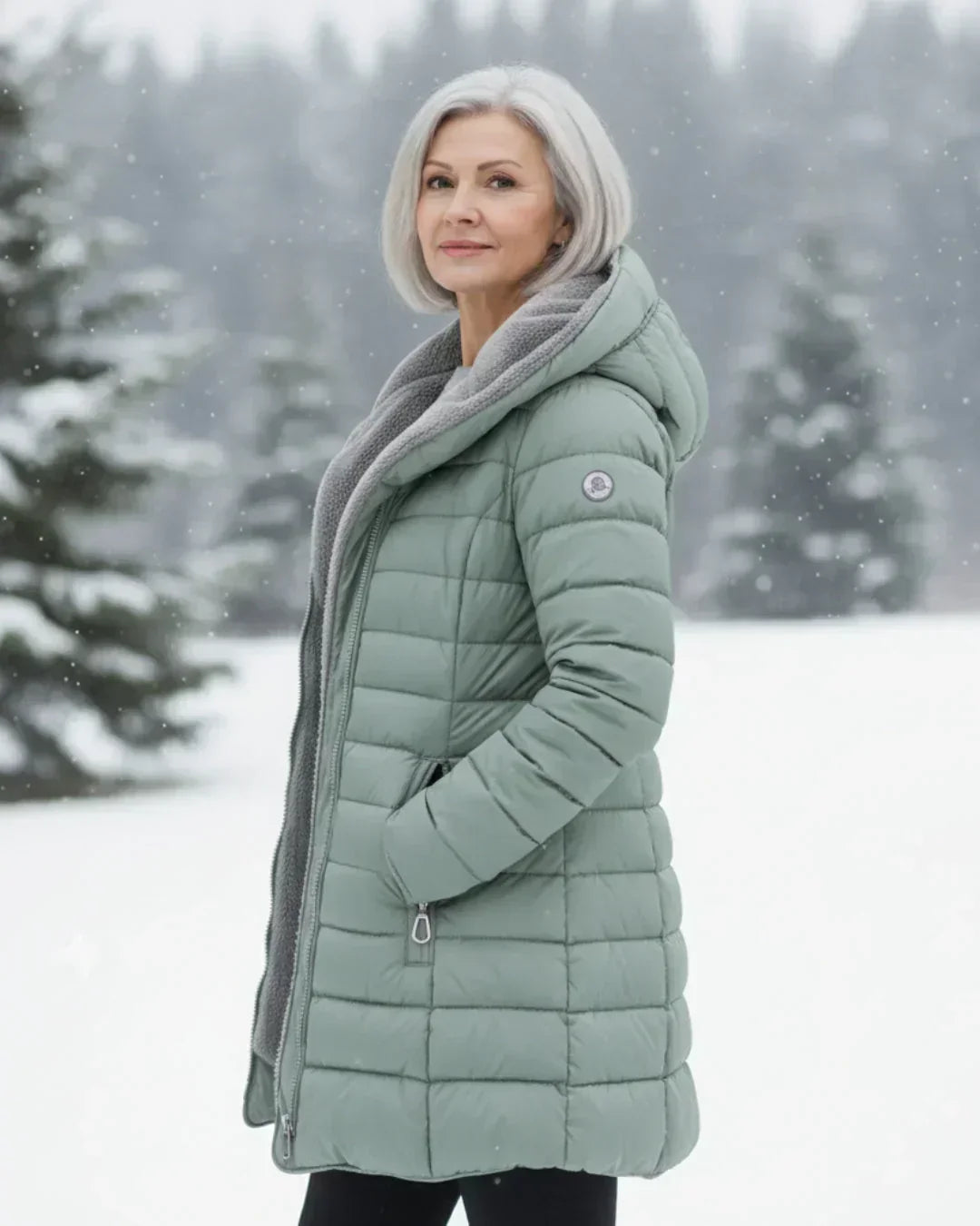 Georgina | Manteau d'Hiver Matelassé