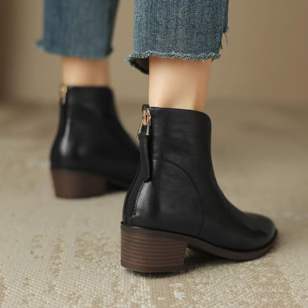 FONTAINE | Bottines Élégantes en Cuir