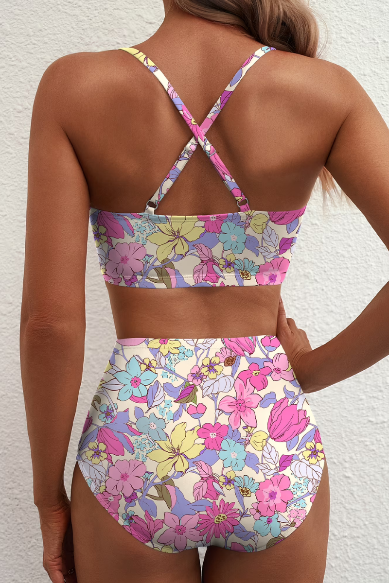 Fontaine™ | Léa – Bikini taille haute à carreaux