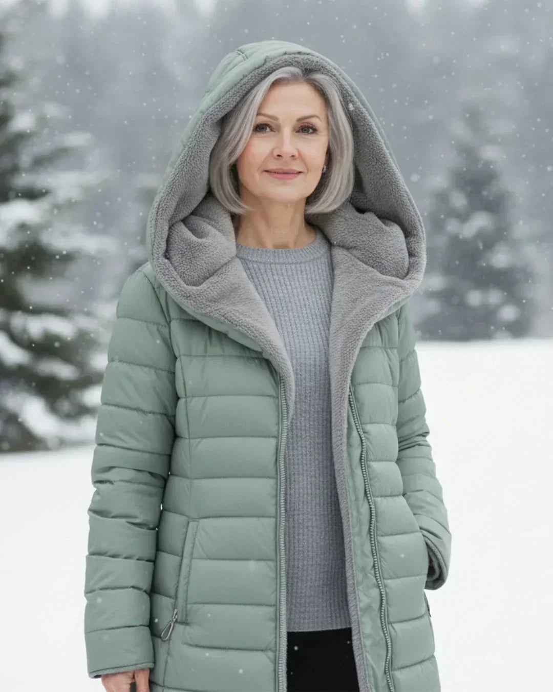 Georgina | Manteau d'Hiver Matelassé