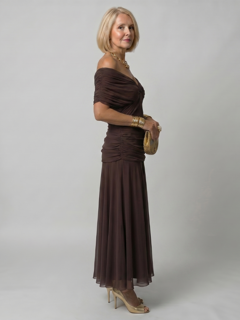 Calen | Off-Shoulder Flowy Midi Dress