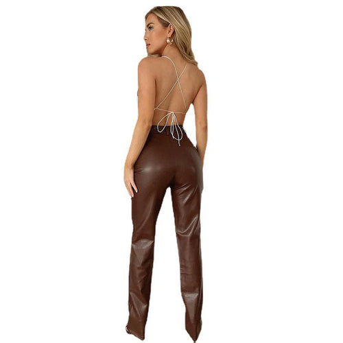 Fontaine™ | Éva – Pantalon en cuir PU stretch confortable