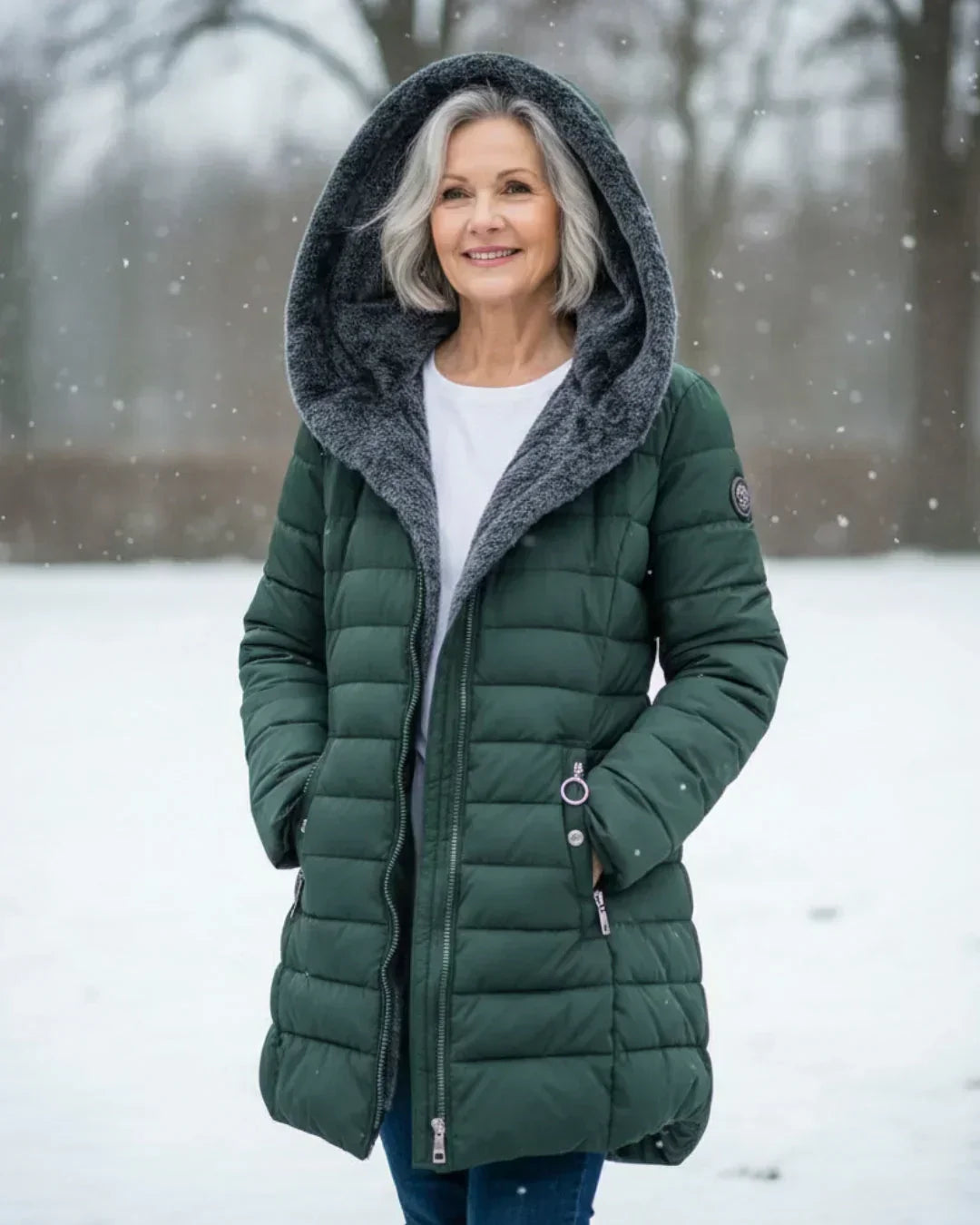 Georgina | Manteau d'Hiver Matelassé