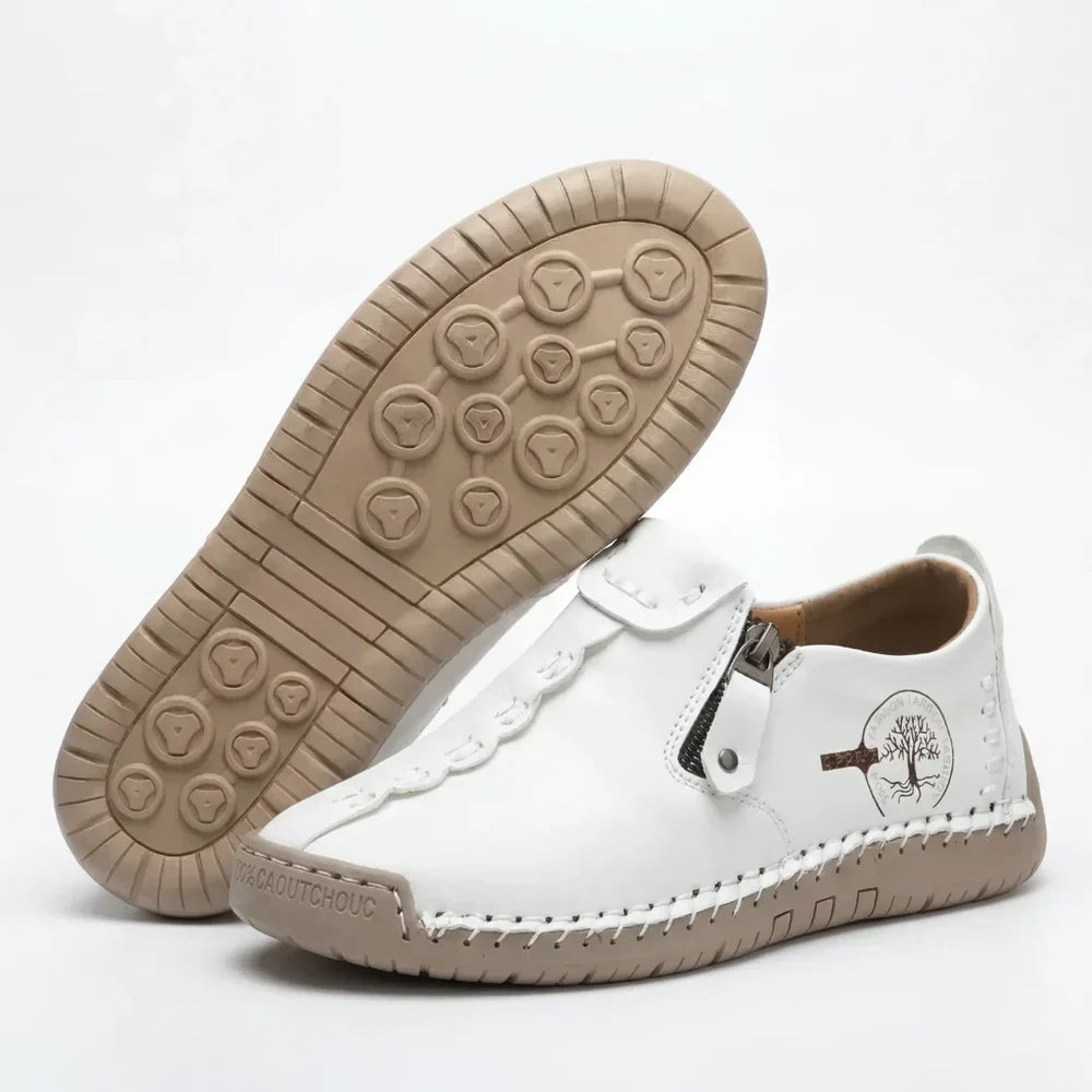 FONTAINE | Mocassins Orthopédiques Confort Zippés Élise
