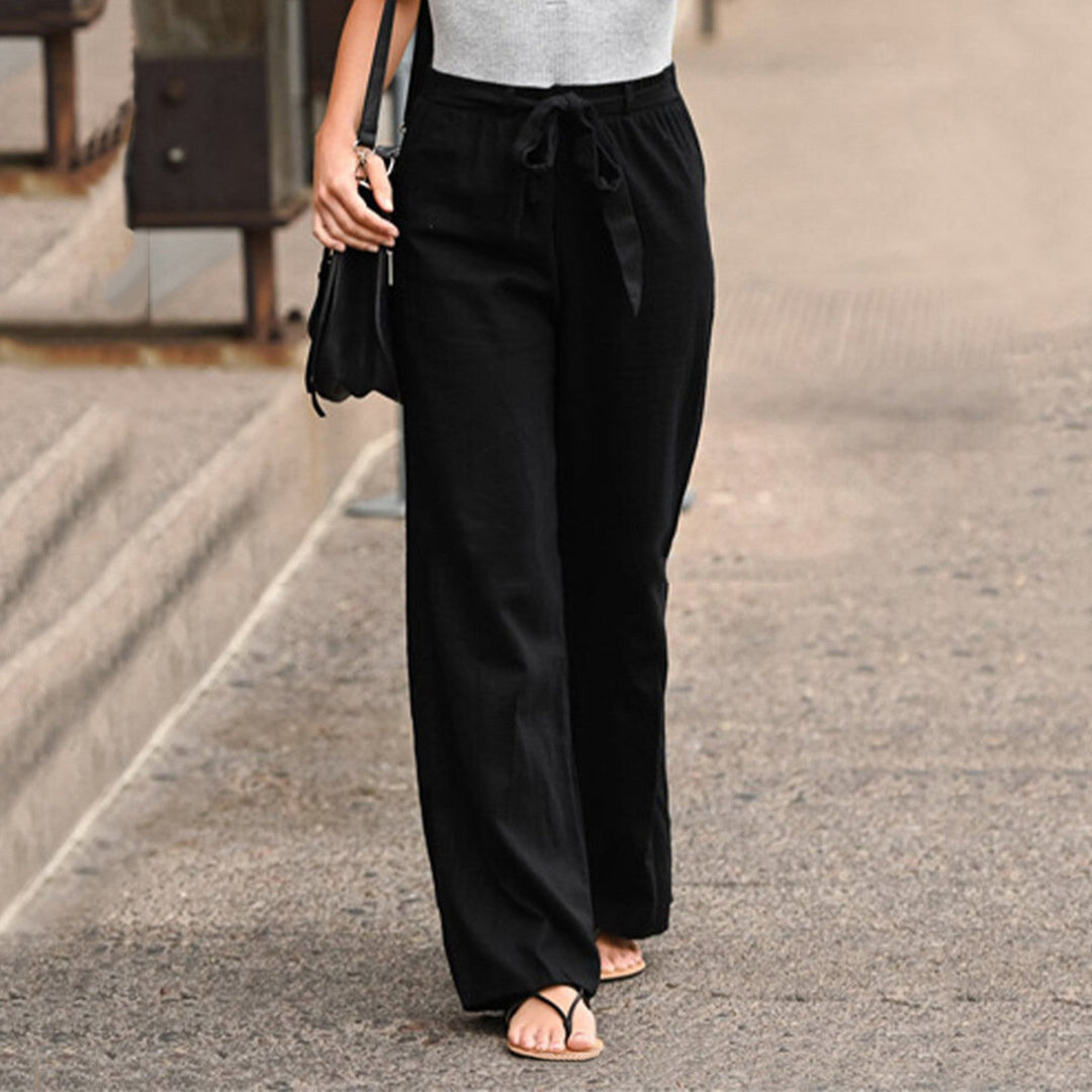 Fontaine™ | Camilla – Pantalon large élégant effet lin