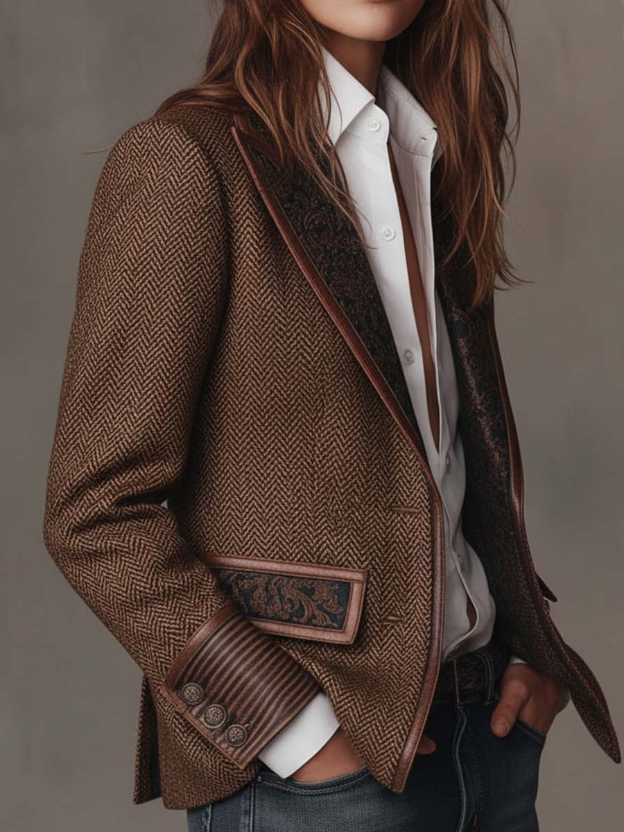 FONTAINE | BLAZER STRUCTURÉ ARTISTIQUE POUR FEMMES