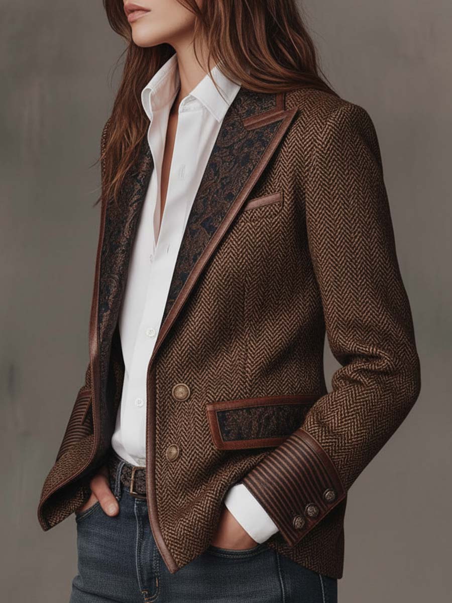 FONTAINE | BLAZER STRUCTURÉ ARTISTIQUE POUR FEMMES
