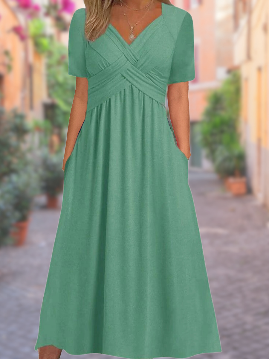 Fontaine™ | Selby – Robe maxi élégante avec détail croisé