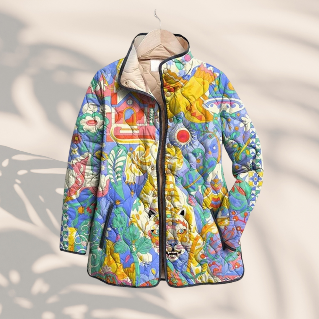 Willow™ | Artistic Quilted Button Jacket