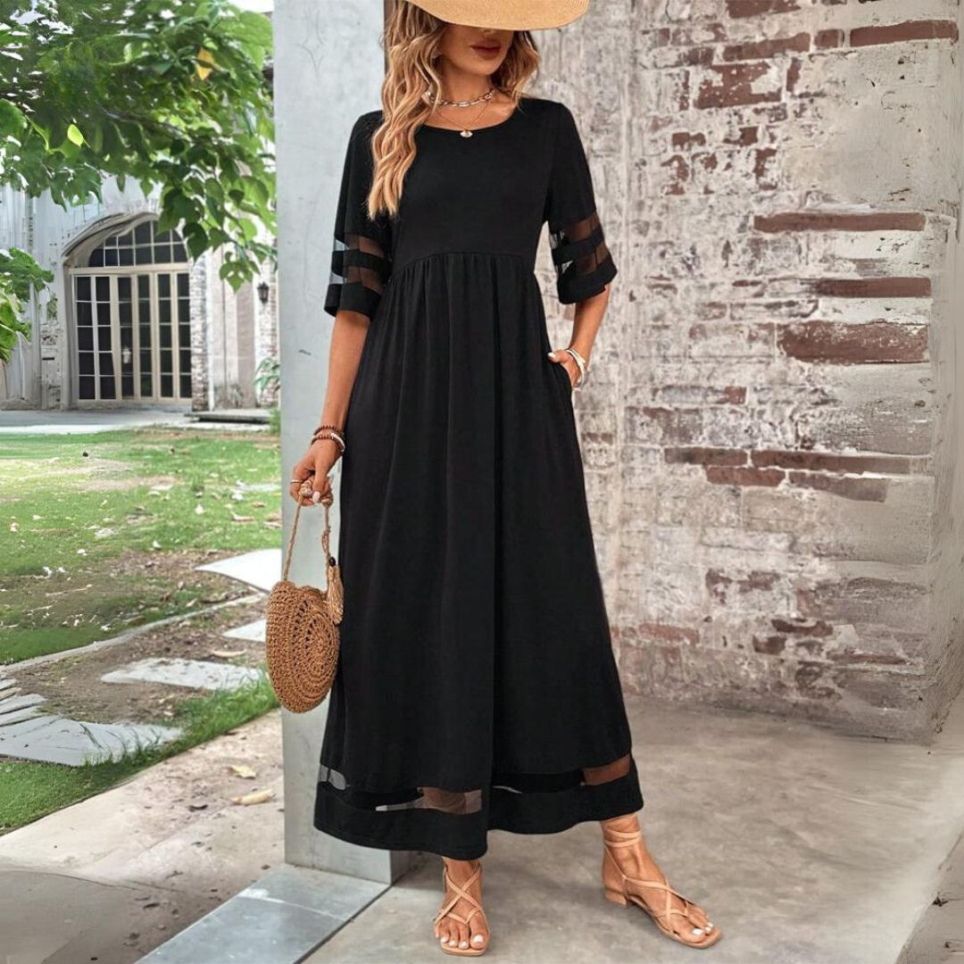 Fontaine™ | Aubrey – Robe midi gainante à effet ventre plat