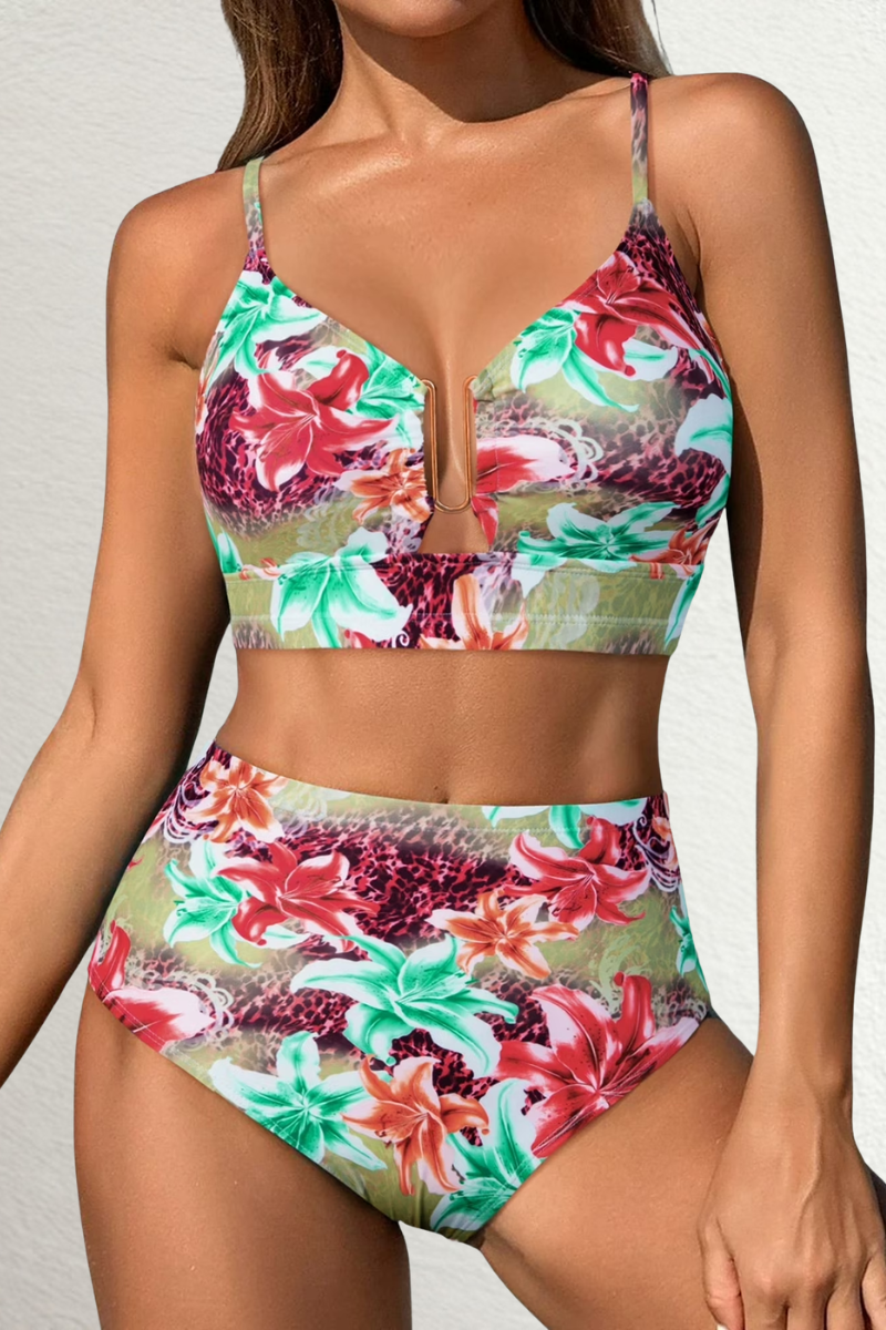 Fontaine™ | Léa – Bikini taille haute à carreaux