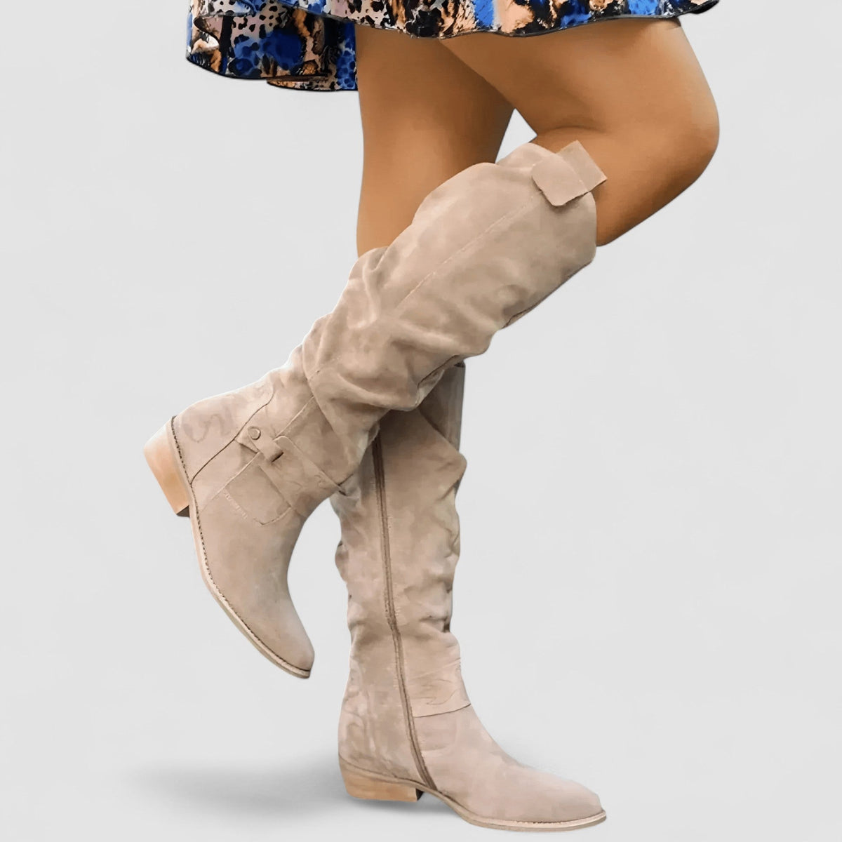 FONTAINE | Bottes Hautes Effet Daim Manon
