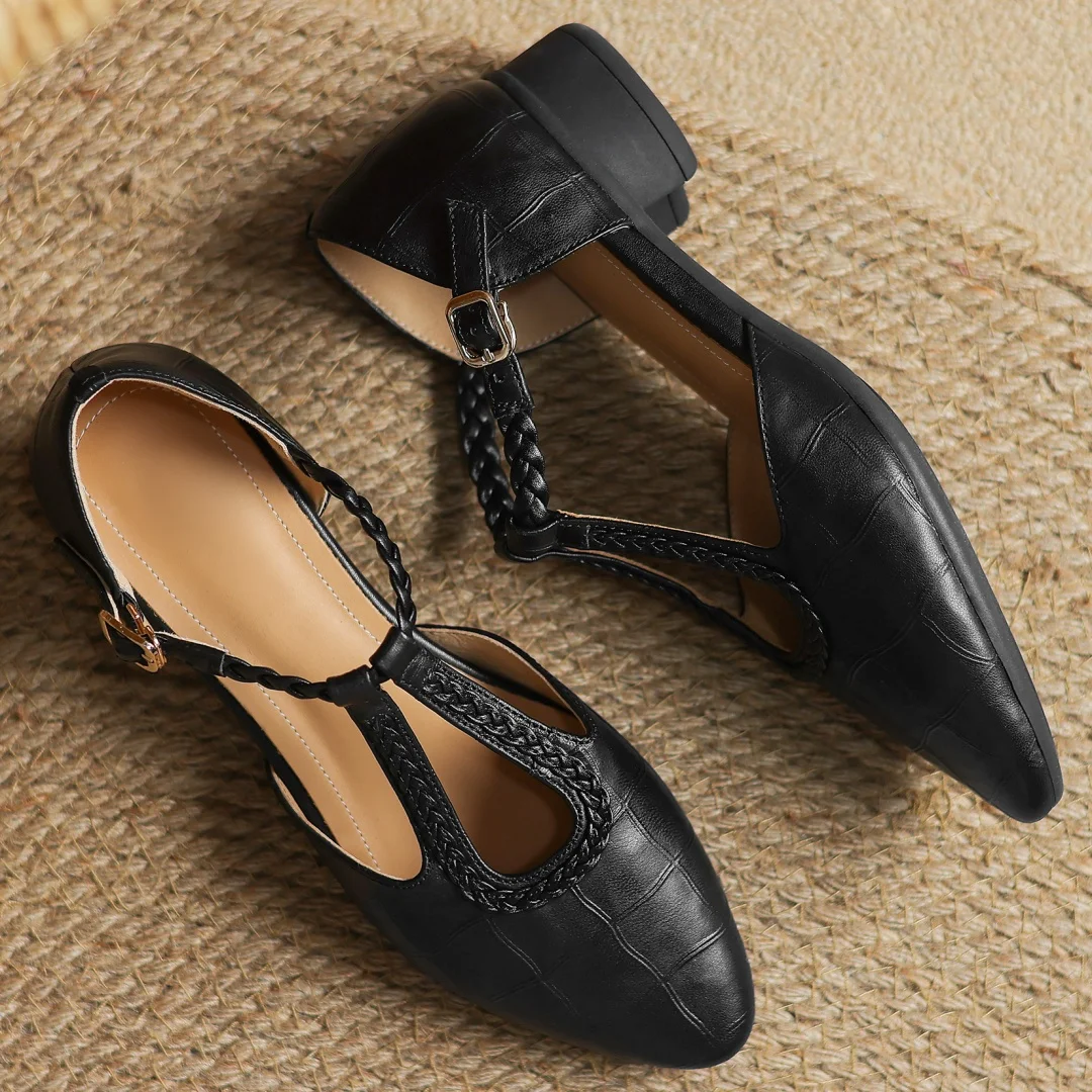 Braided Leather Shoes