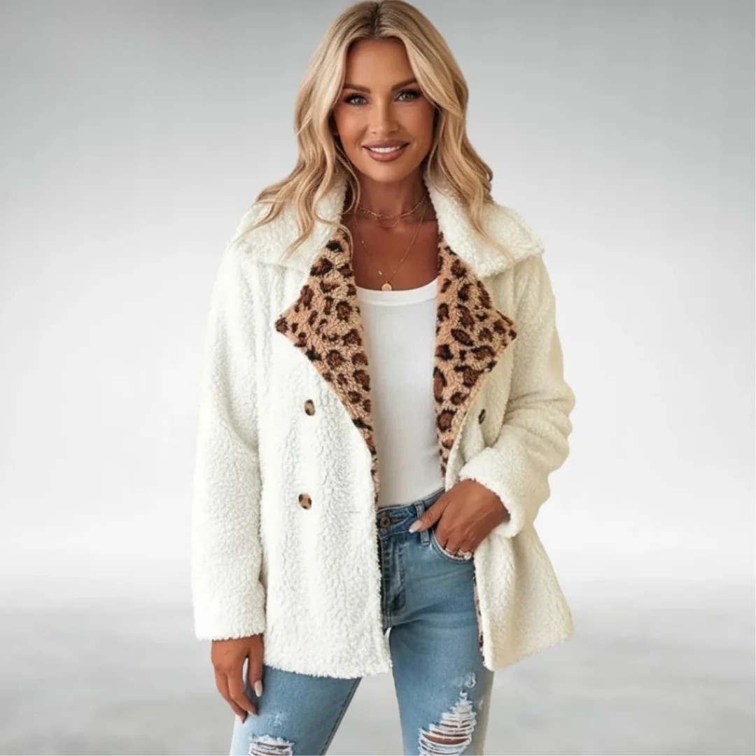 Lori™ Cozy Leopard Teddy Coat