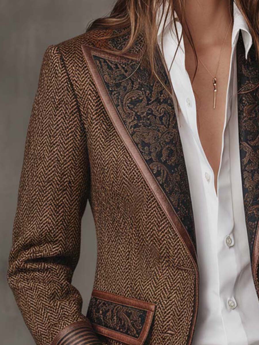 FONTAINE | BLAZER STRUCTURÉ ARTISTIQUE POUR FEMMES