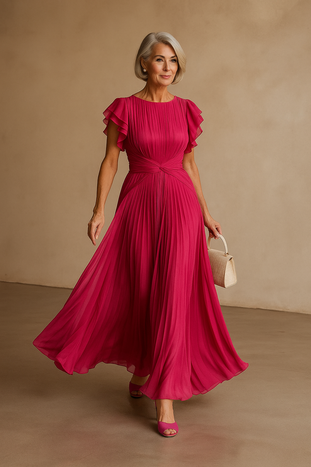 Phoenix™ Pleated Evening Dress