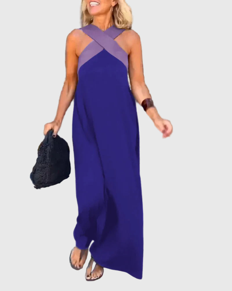 Fontaine™ | Elena – Robe maxi fluide et élégante