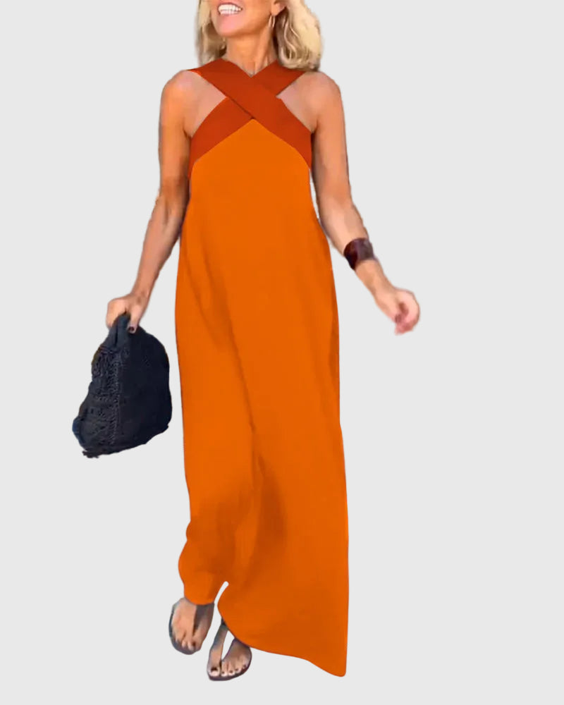 Fontaine™ | Elena – Robe maxi fluide et élégante
