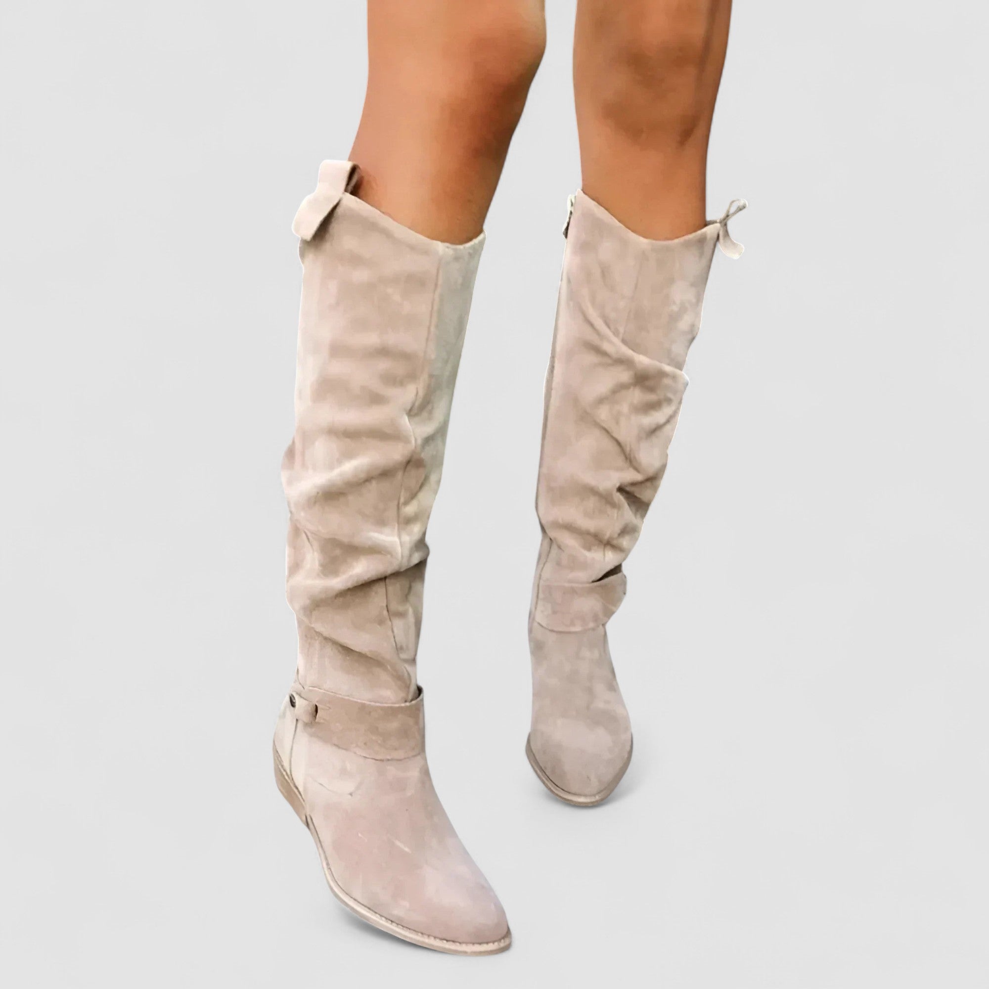 FONTAINE | Bottes Hautes Effet Daim Manon