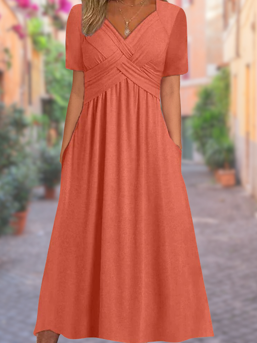 Fontaine™ | Selby – Robe maxi élégante avec détail croisé