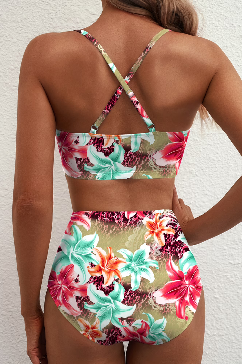 Fontaine™ | Léa – Bikini taille haute à carreaux