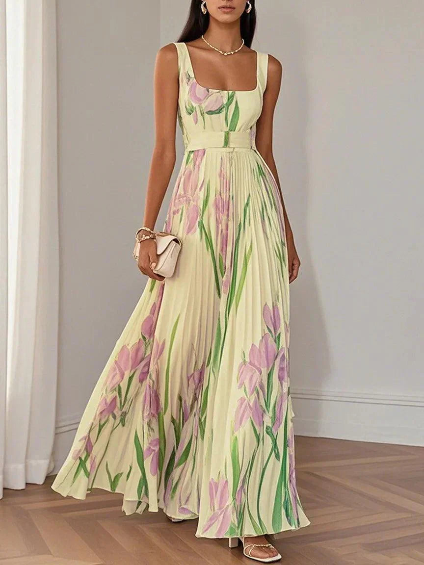 Bonnie™ | Elegant Pleated Maxi Dress