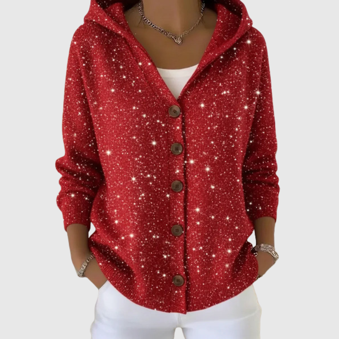 Manuela | Cardigan en maille à capuche