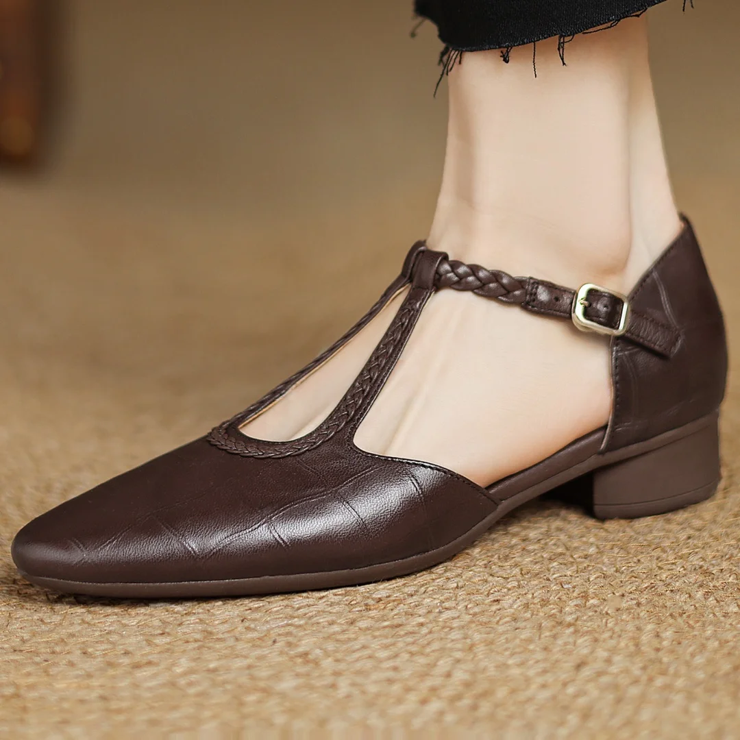 Braided Leather Shoes