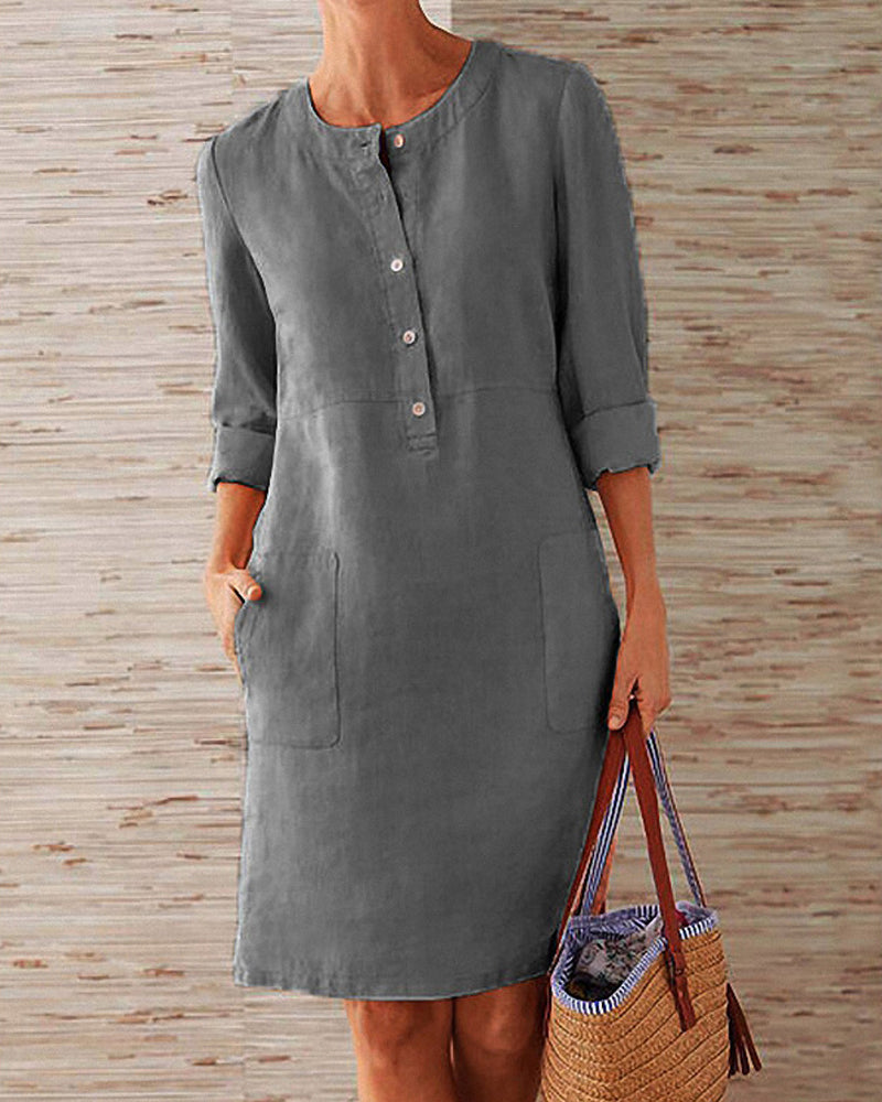 Daphne™  Elegant Plain Dress