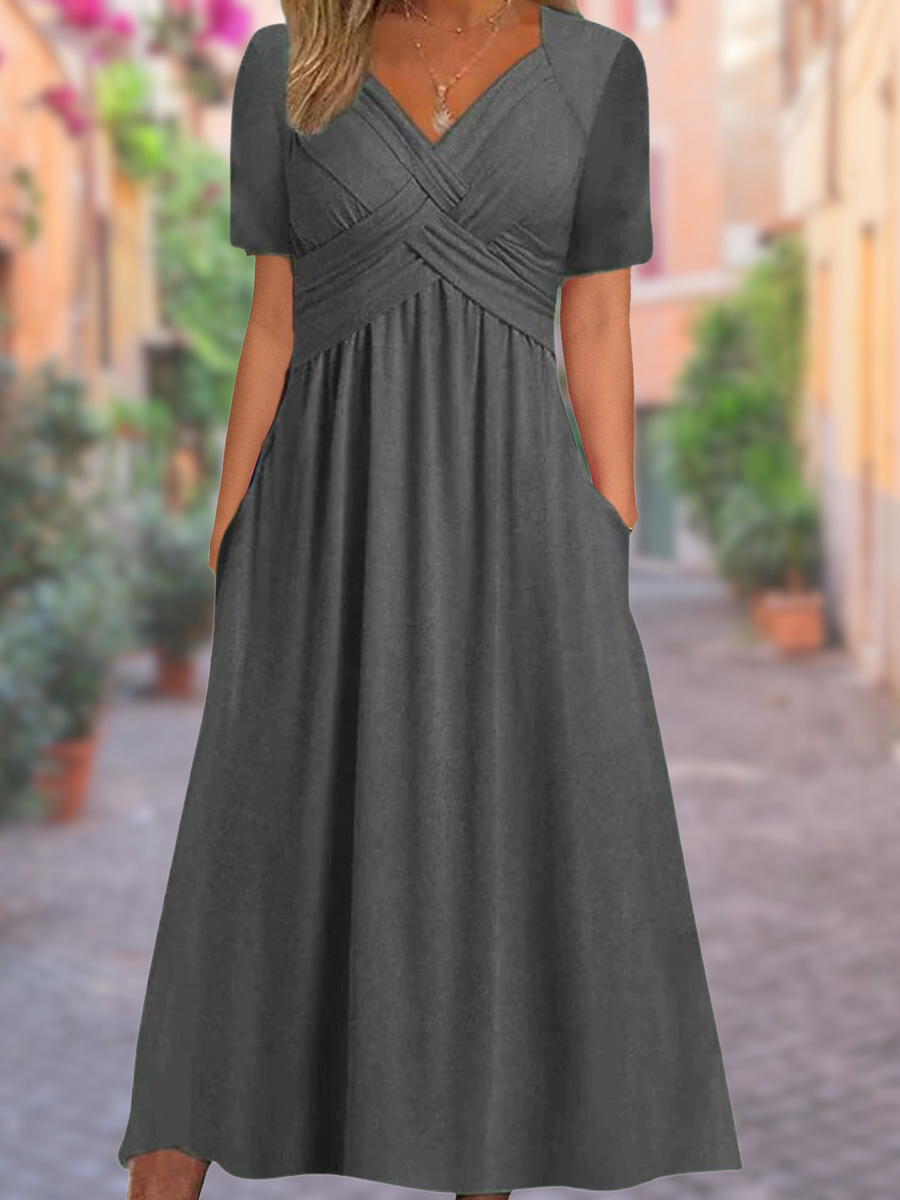 Fontaine™ | Selby – Robe maxi élégante avec détail croisé