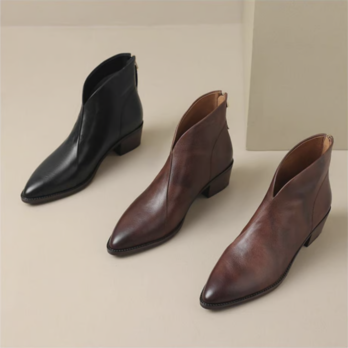 FONTAINE | Bottines Élégantes en Cuir