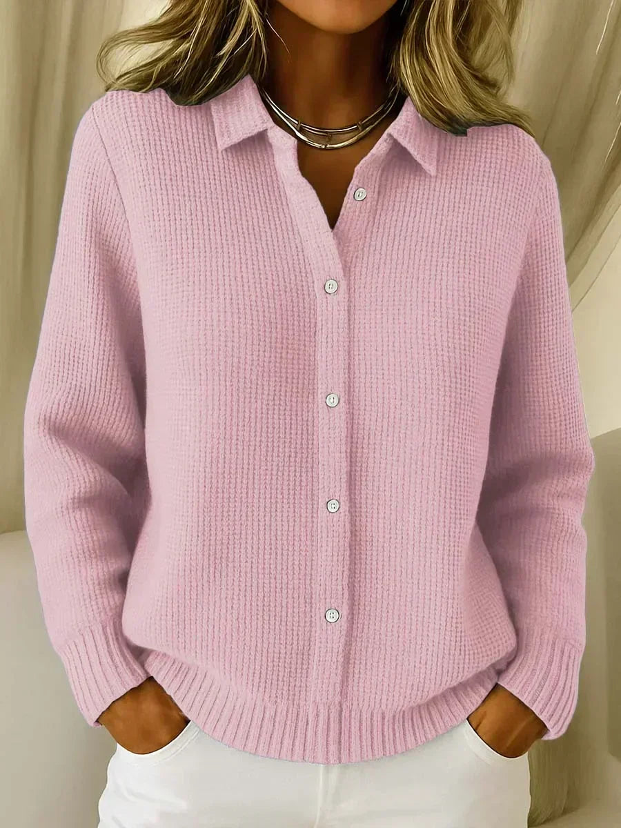 Camille | Cardigan en Maille Texturée Boutonné