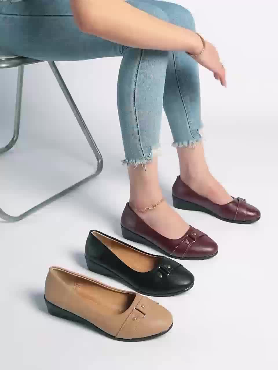 FONTAINE | Ballerines Compensées Confort Aveline