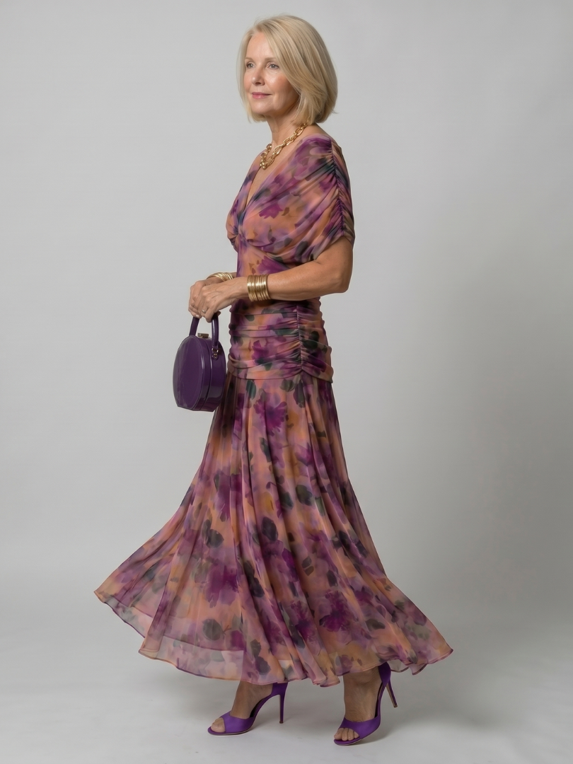 Calen | Off-Shoulder Flowy Midi Dress