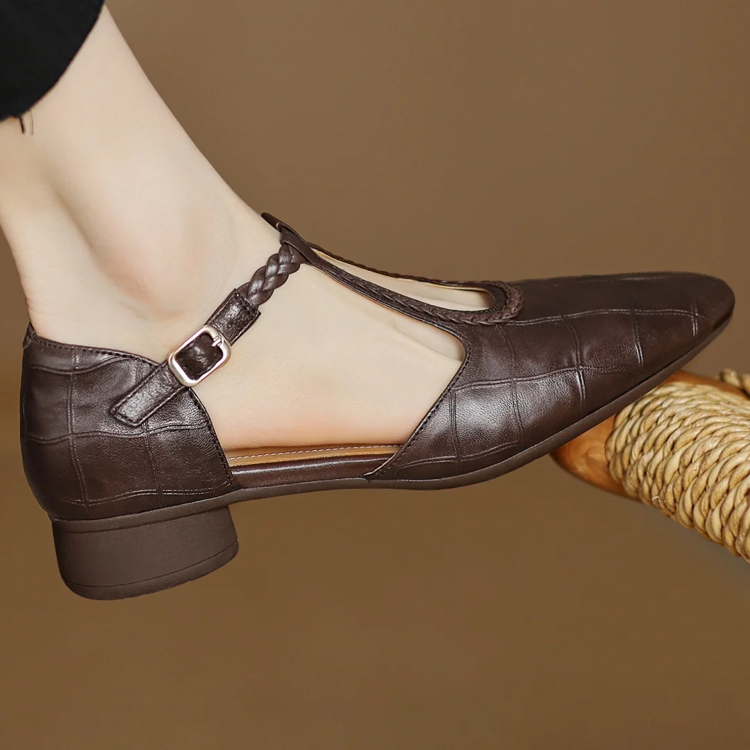 Braided Leather Shoes