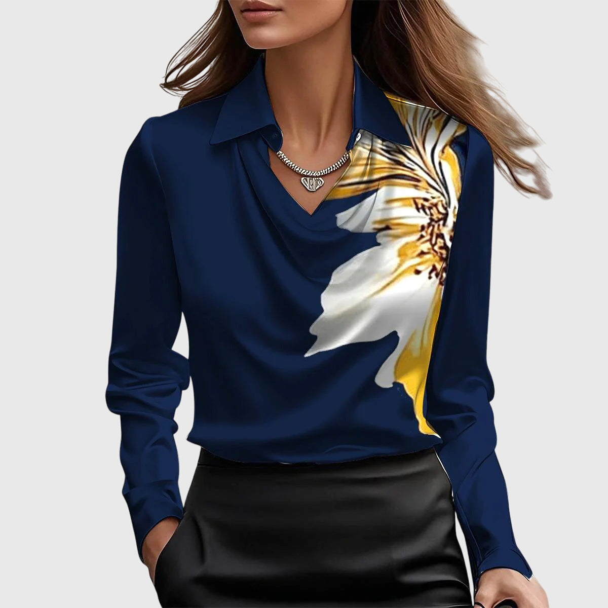 Brooklyn – Elegant Satin Blouse