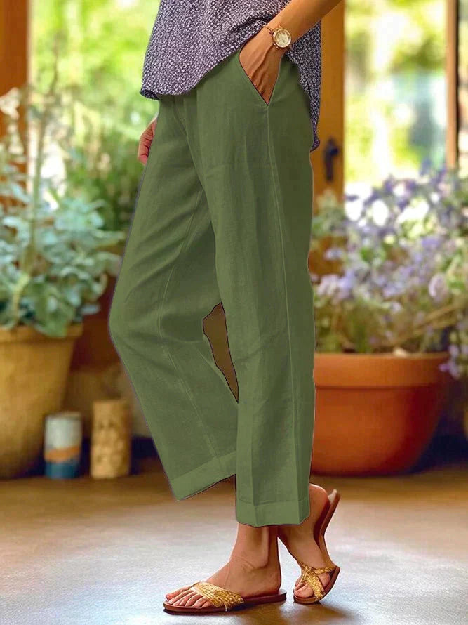 Fontaine™ | Dolce – Pantalon d'été fluide effet lin