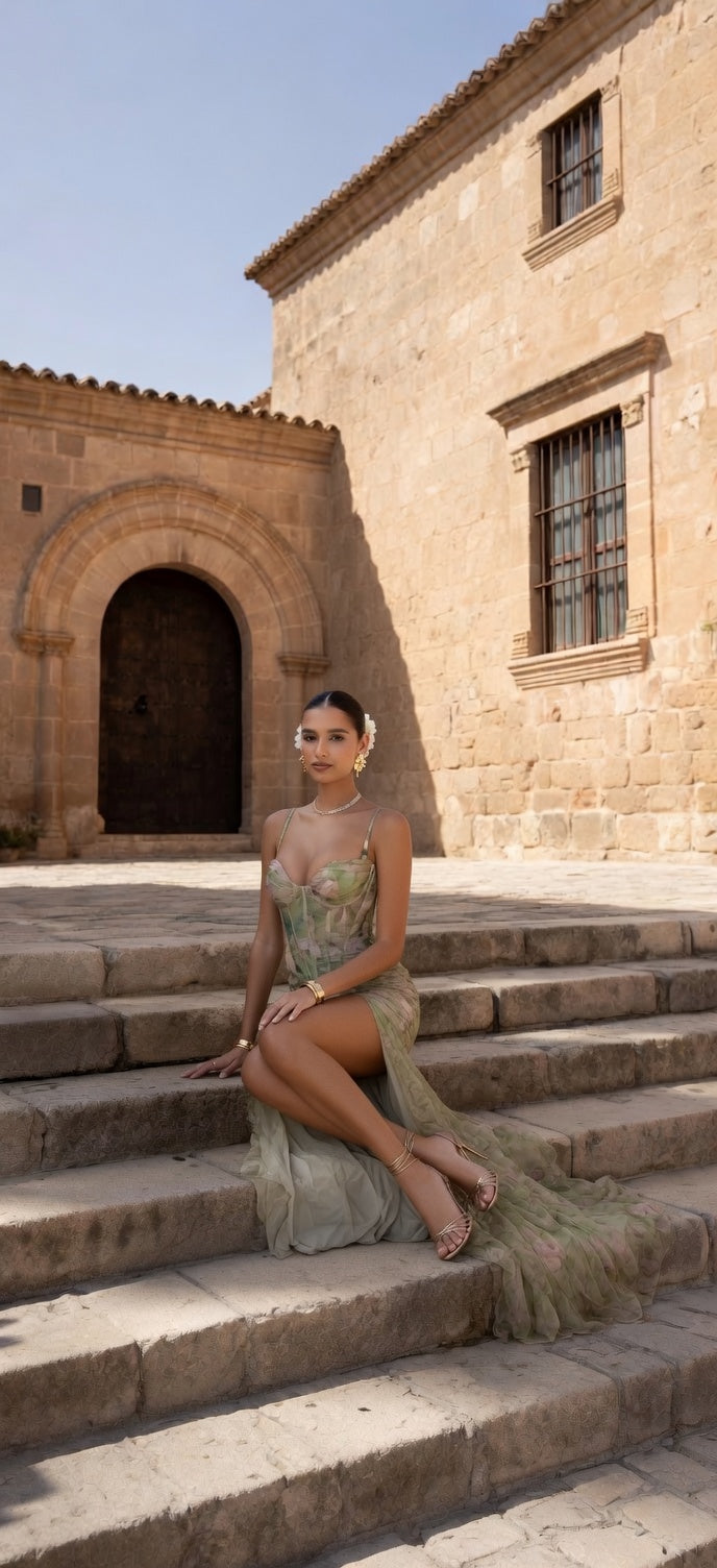 Fontaine™ | Zamira – Robe longue imprimée élégante
