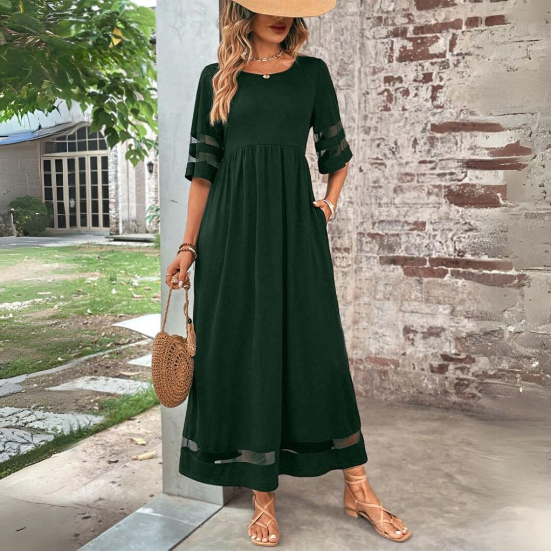 Fontaine™ | Aubrey – Robe midi gainante à effet ventre plat