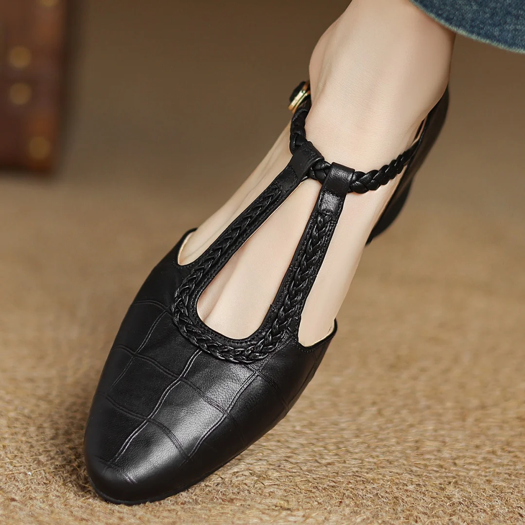 Braided Leather Shoes