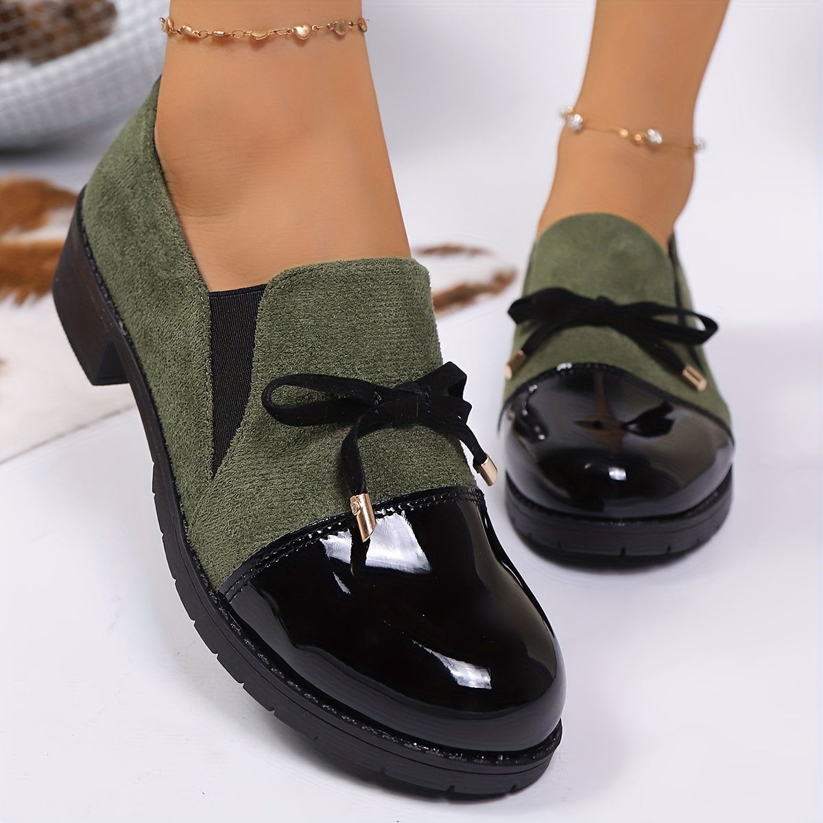 FONTAINE | Mocassins Confort Bout Verni Camille