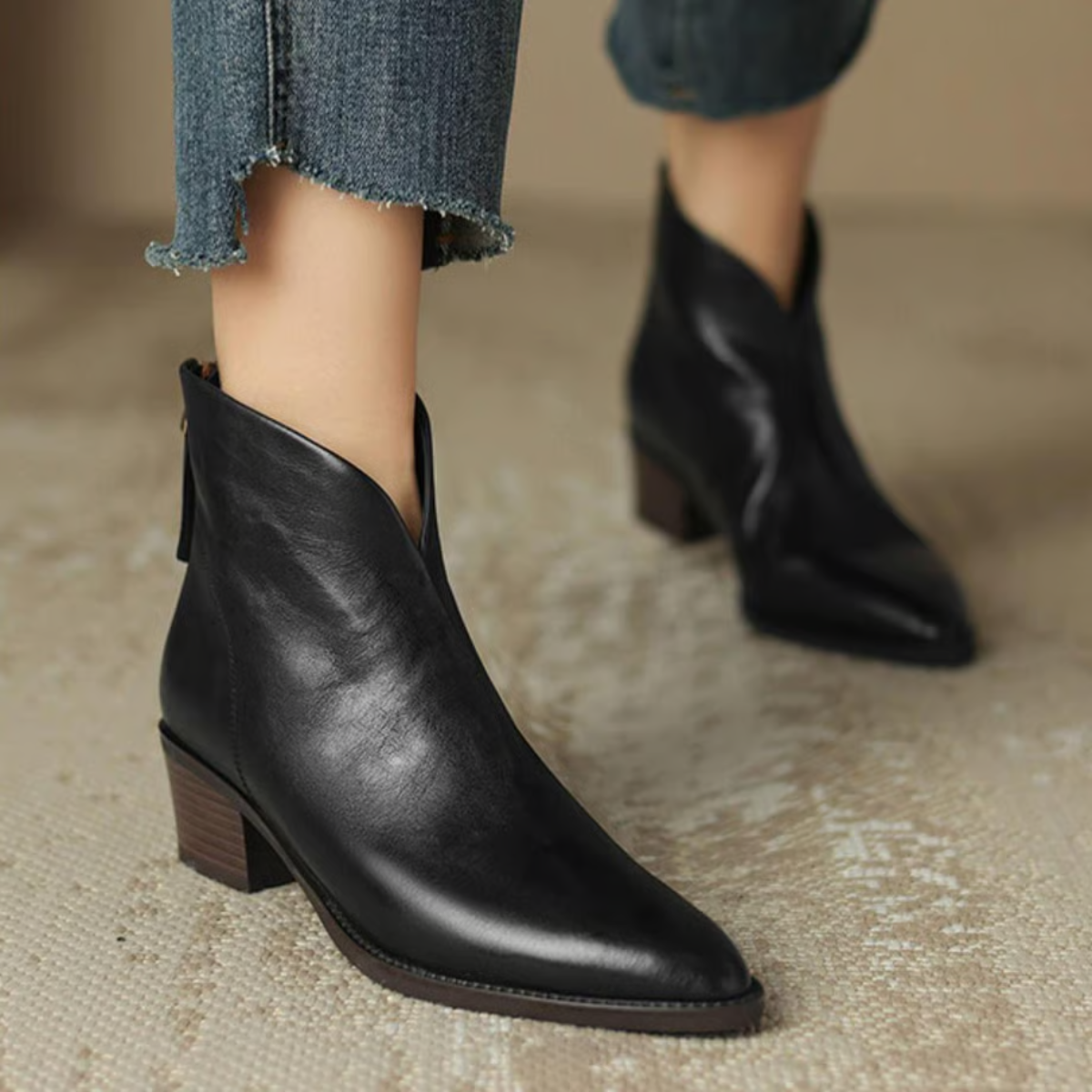 FONTAINE | Bottines Élégantes en Cuir