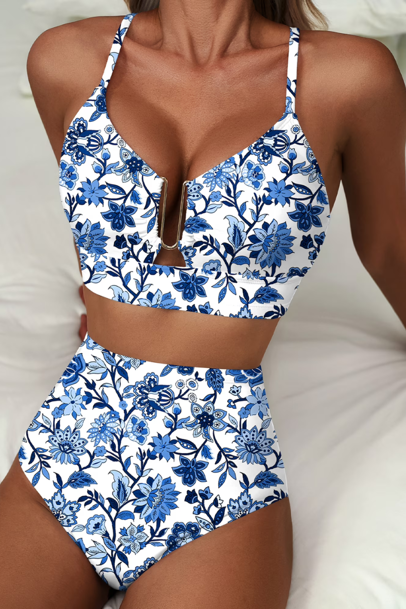 Fontaine™ | Léa – Bikini taille haute à carreaux