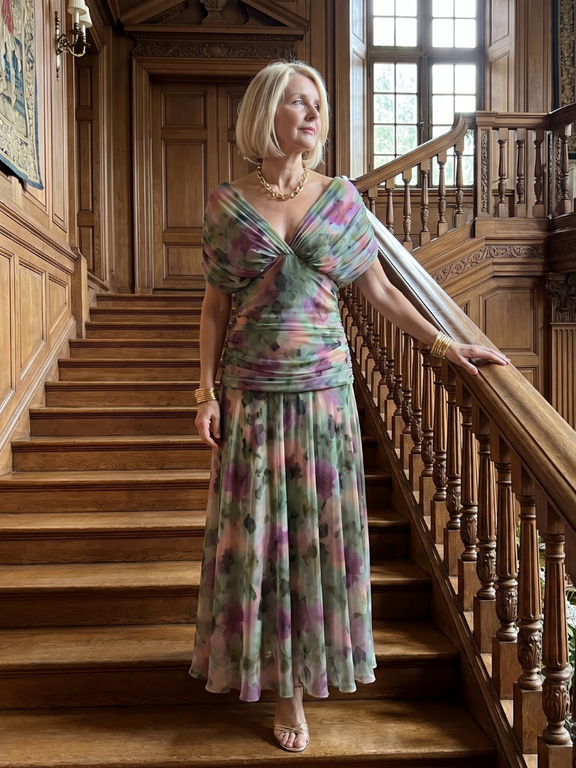 Calen | Off-Shoulder Flowy Midi Dress