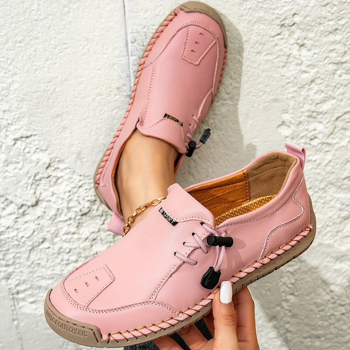 FONTAINE | Mocassins Confort Piqués Main Mathilde