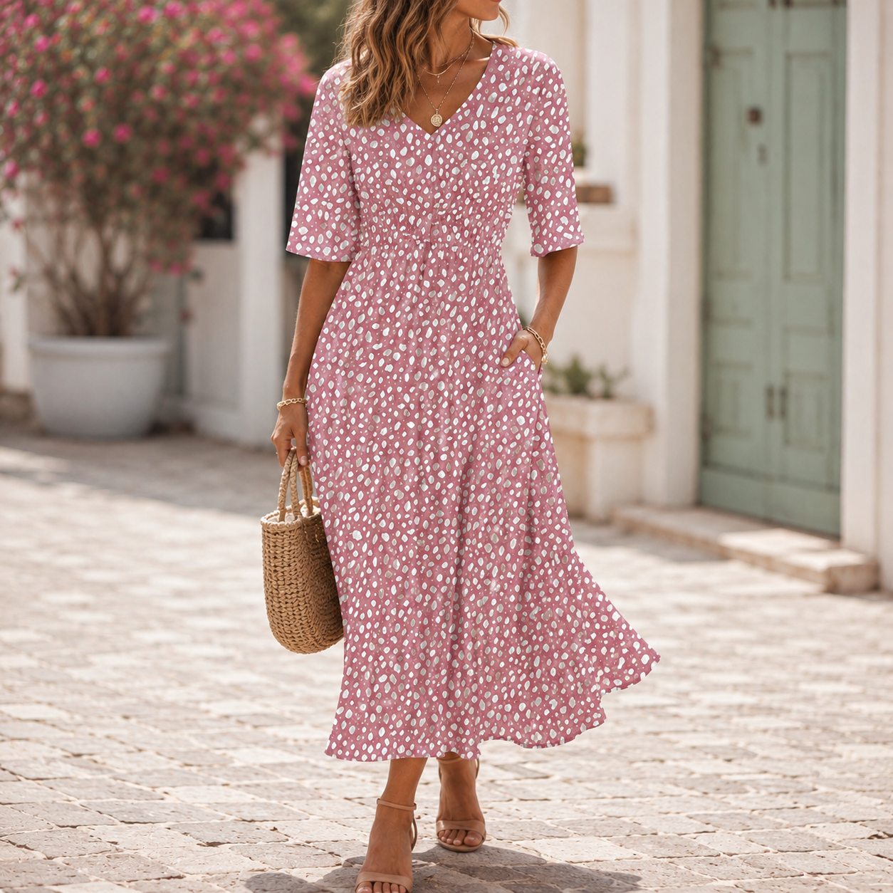 Francesca | Elegant Midi Dress‎