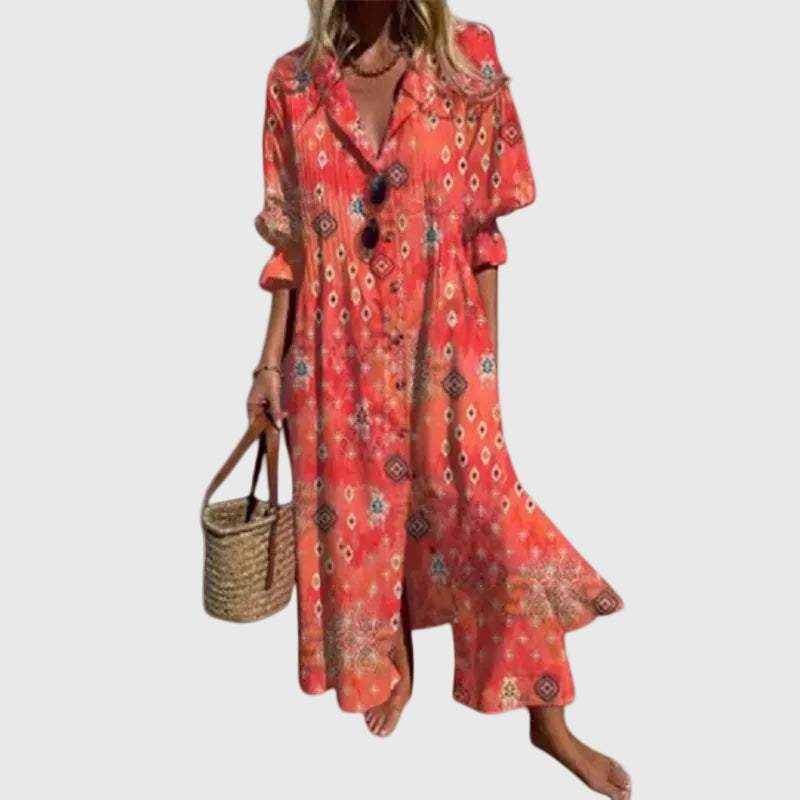 Fontaine™ | Zariah – Robe maxi bohémienne élégante